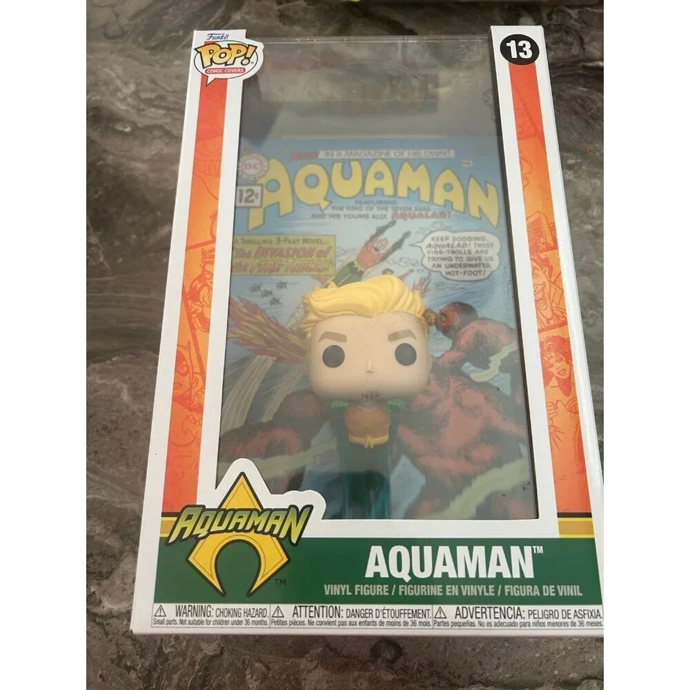 New sealed funko pop aqua comic cover figure
